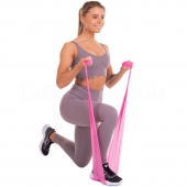ZEL Лента эластичная для фитнеса и йоги FI-3141_1.5 Розовый