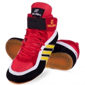 Zelart Борцовки замшеві OB-4858 34р Червоний/Чорний