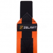 Zel Бинты кистевые для жима TA-7807 2шт размер 7,5x30см Черный/Оранжевый